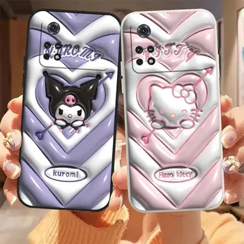 Милый чехол для телефона Hello Kitty kuromi для Xiaomi PCOO F3 F4 F5 M3 M4 M5 X3 X4 X5 MIX 3 4 X2 M2 GT Pro 4G 5G Чехол Funda