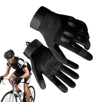  Сенсорный экран Мотоциклетные перчатки для мужчинУдаропрочные мотоциклетные перчатки для езды на велосипеде Тренировки Верховая езда Спорт на открытом воздухе Гонки Походные перчатки