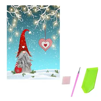 5D Алмазная картина Рождество Полное сверло Алмазное искусство для взрослых DIY Рождественские настенные ремесла Подарок для домашнего декора