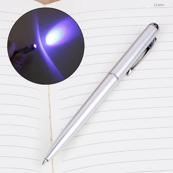E9LB для креативной светодиодной шариковой ручки с ультрафиолетовым светом и невидимым секретом для шпиона